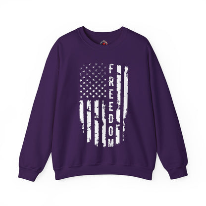 Freedom American Flag Crewneck Sweatshirt The Devil's Pickle
