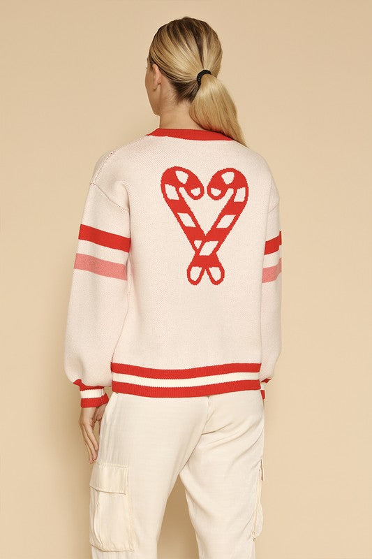 Candy cane knit sweater Shop Style & More | Fresh Looks, Everyday Deals & Free Shipping