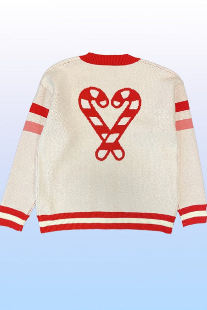 Candy cane knit sweater Shop Style & More | Fresh Looks, Everyday Deals & Free Shipping
