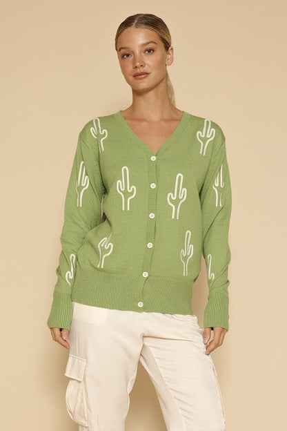 Cactus knit button front cardigan Shop Style & More | Fresh Looks, Everyday Deals & Free Shipping