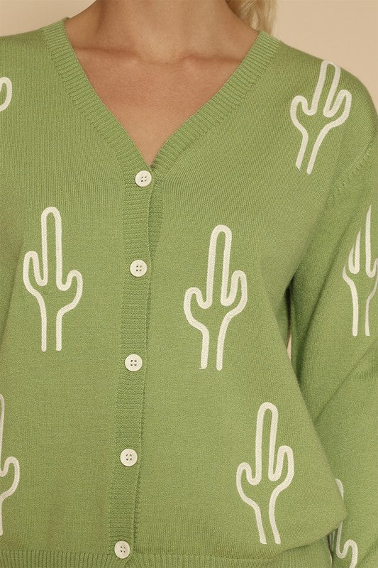 Cactus knit button front cardigan Shop Style & More | Fresh Looks, Everyday Deals & Free Shipping