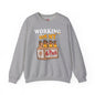 Working On My 6 Pack Crewneck Sweatshirt The Devil's Pickle