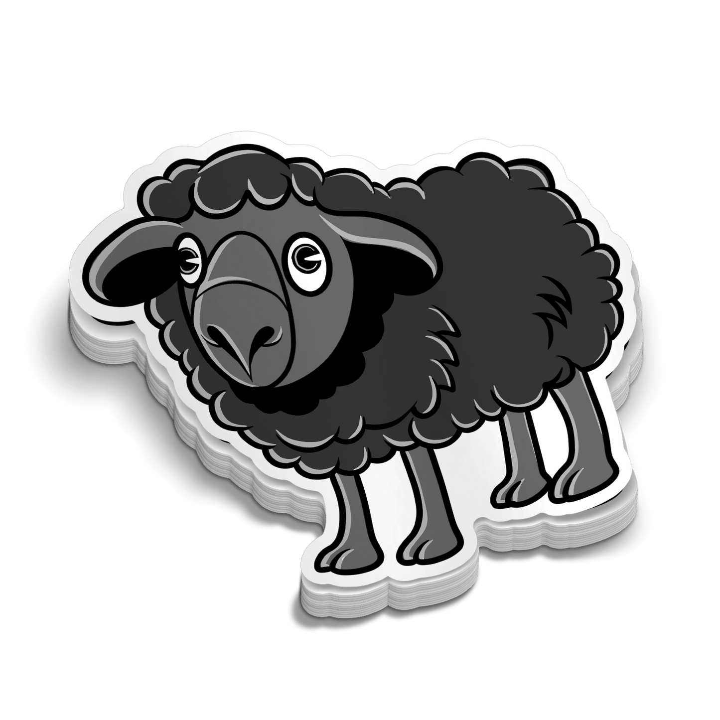 Black Sheep -  Hard Hat Decal Armed American Supply