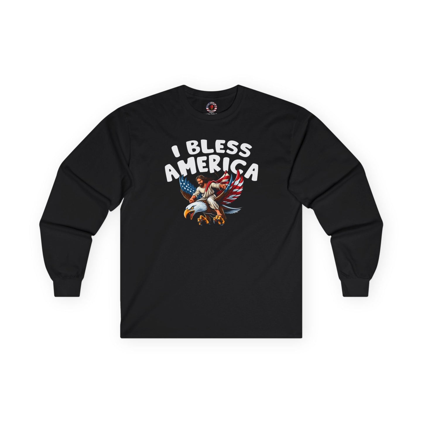 I Bless America Long Sleeve Tee The Devil's Pickle