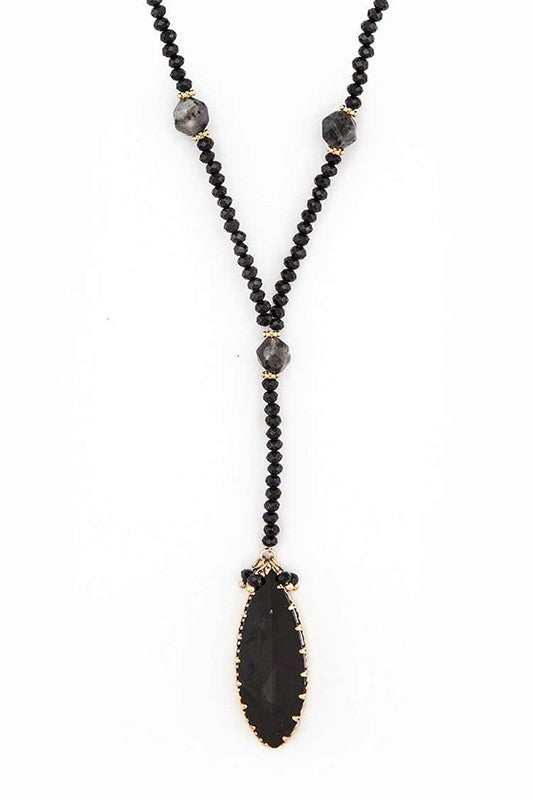 Crystal Pendant Beaded Long Necklace Set Shop Style & More | Fresh Looks, Everyday Deals & Free Shipping
