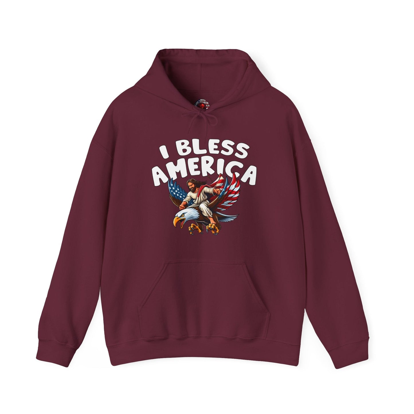 I Bless America Hooded Sweatshirt The Devil's Pickle