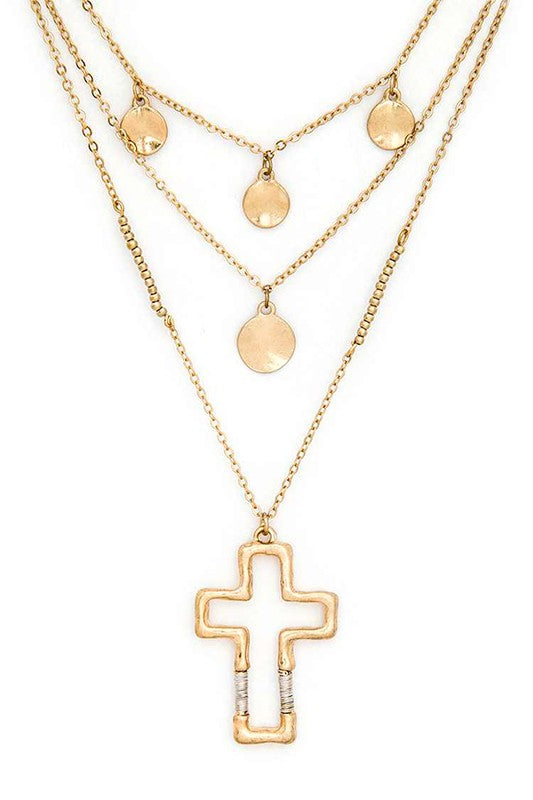 Cross Pendant Layered Necklace Shop Style & More | Fresh Looks, Everyday Deals & Free Shipping