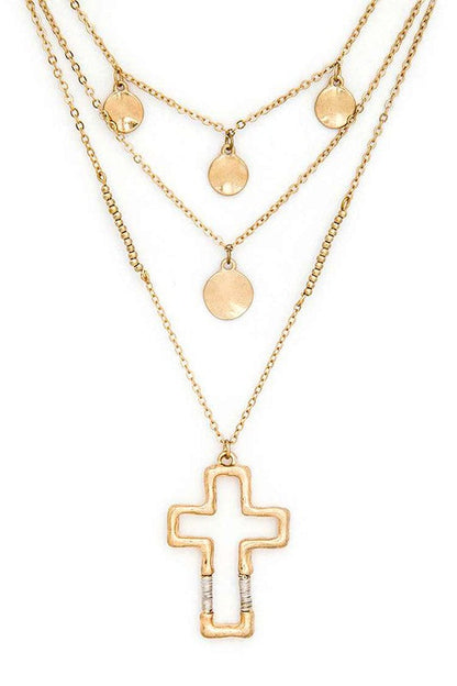 Cross Pendant Layered Necklace Shop Style & More | Fresh Looks, Everyday Deals & Free Shipping