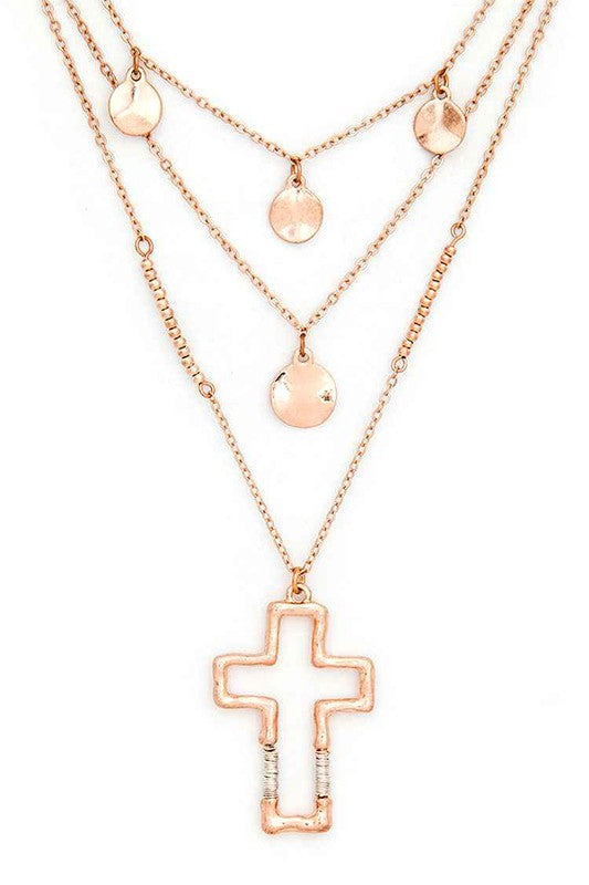Cross Pendant Layered Necklace Shop Style & More | Fresh Looks, Everyday Deals & Free Shipping