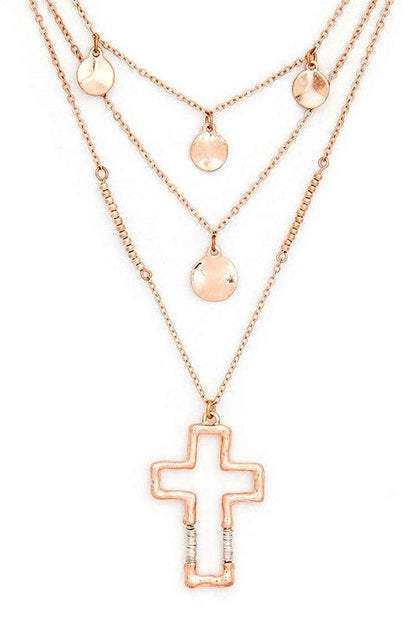 Cross Pendant Layered Necklace Shop Style & More | Fresh Looks, Everyday Deals & Free Shipping