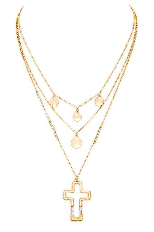 Cross Pendant Layered Necklace Shop Style & More | Fresh Looks, Everyday Deals & Free Shipping