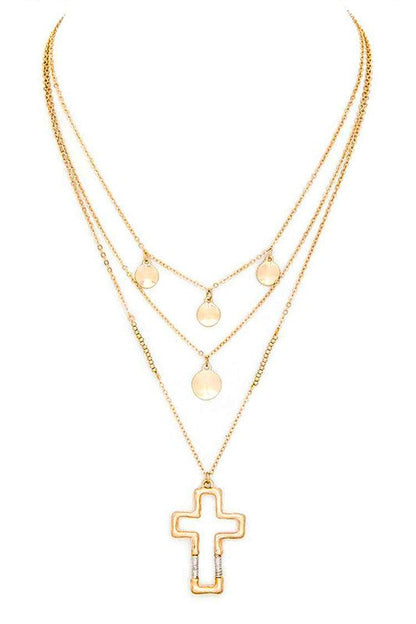 Cross Pendant Layered Necklace Shop Style & More | Fresh Looks, Everyday Deals & Free Shipping