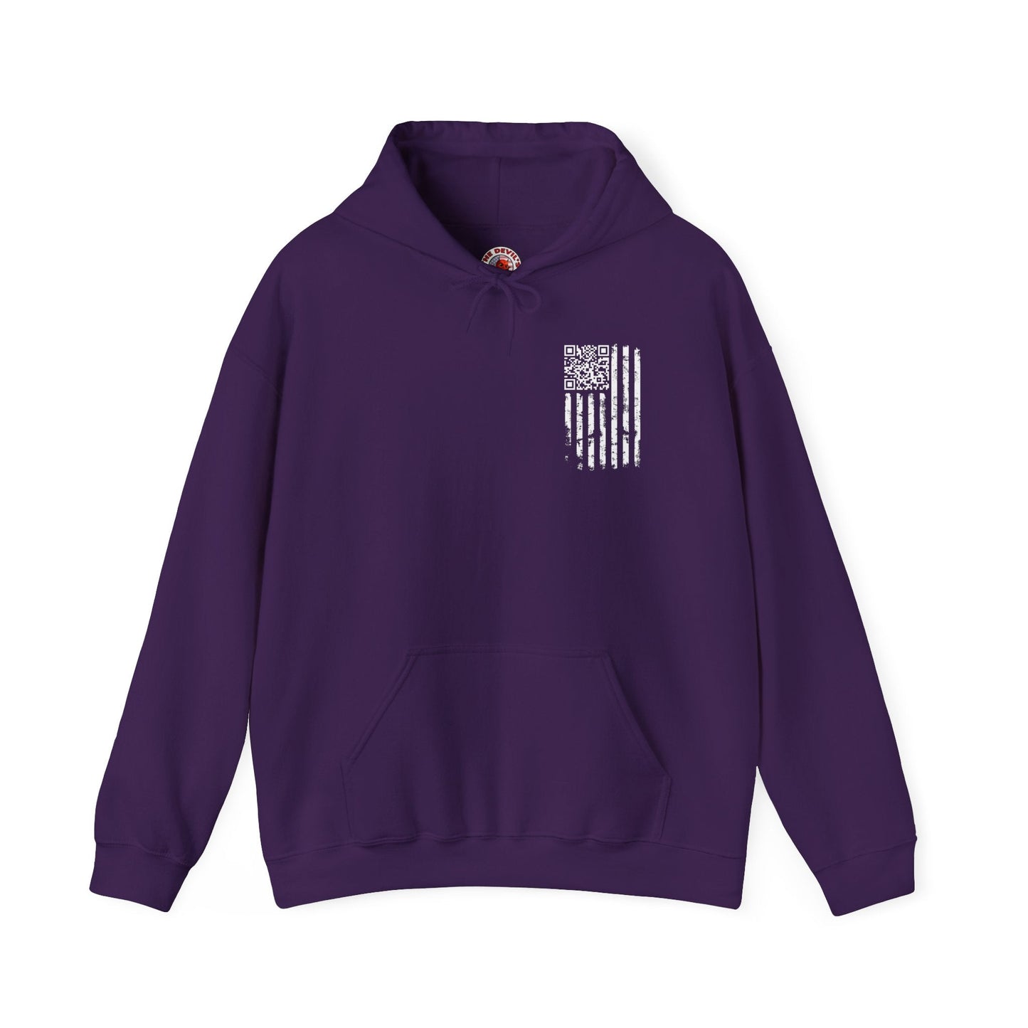American Flag QR Code Hooded Sweatshirt The Devil's Pickle