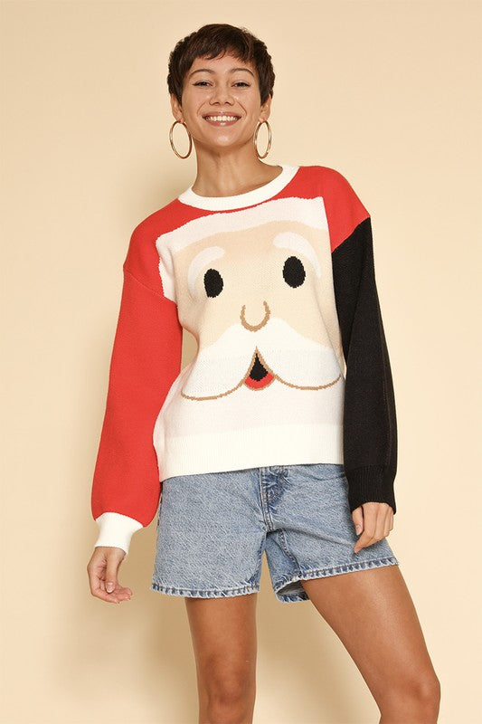 Santa face knit holiday sweater Shop Style & More | Fresh Looks, Everyday Deals & Free Shipping