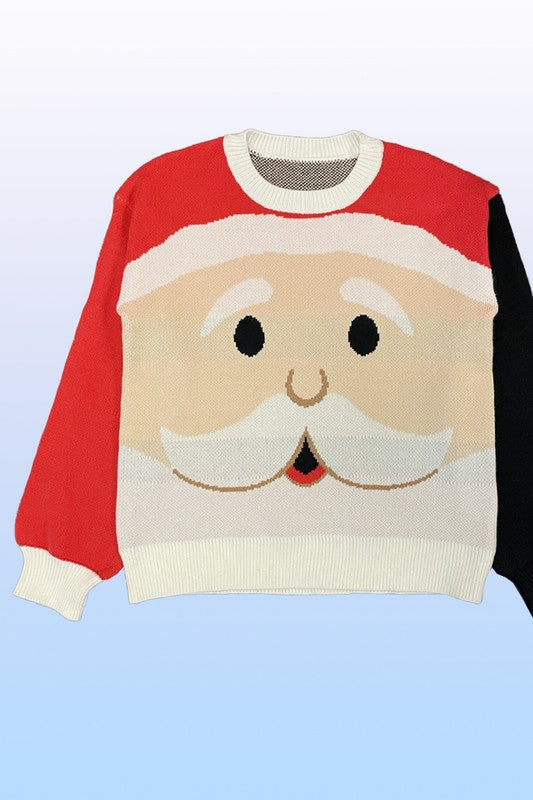 Santa face knit holiday sweater Shop Style & More | Fresh Looks, Everyday Deals & Free Shipping