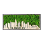 Los Angeles Moss City Silhouette Metal Wall Art Small