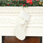 Christmas Decorations Knitted Wool Thick White Wool Socks Hotel Home Christmas Socks