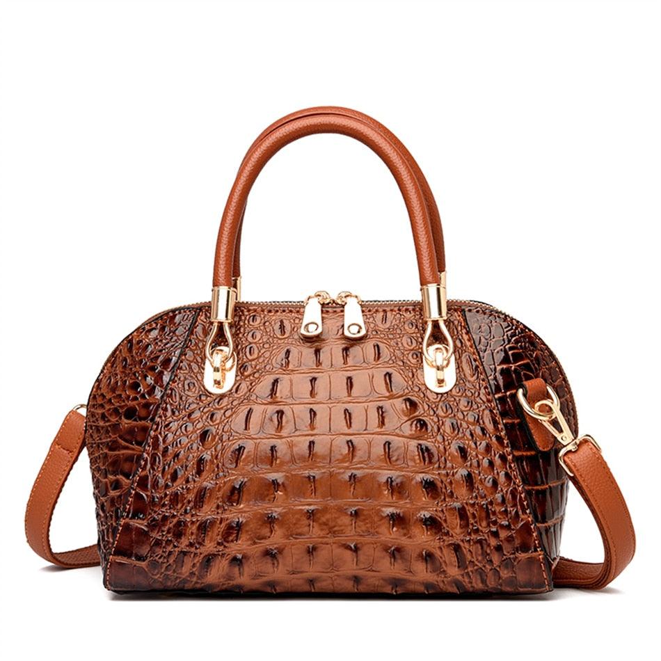 Crocodile Pattern Messenger Shoulder Bag – Stylish Cowgirl Bag for Any Occasion Country in My Heart