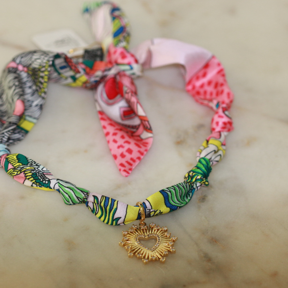 Presley Heartburst Scarf Necklace Deep South Originals
