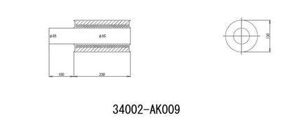 HKS Universal Ex H/M Sus 130-65 W/O Tail (Moo: 8pcs) FR SPORT