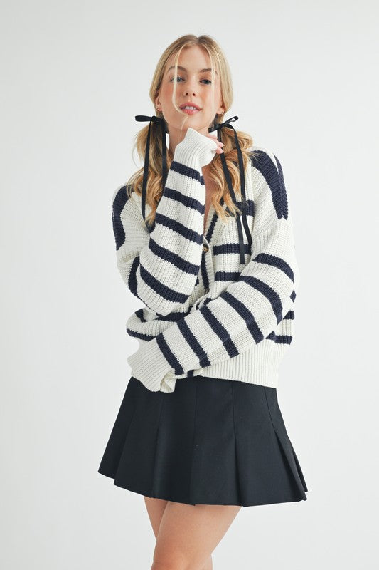 Bona Striped Cardigan Shop Style & More | Fresh Looks, Everyday Deals & Free Shipping
