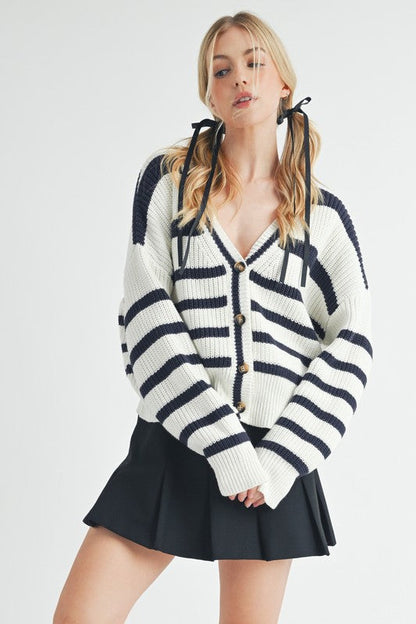 Bona Striped Cardigan Shop Style & More | Fresh Looks, Everyday Deals & Free Shipping