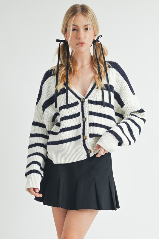 Bona Striped Cardigan Shop Style & More | Fresh Looks, Everyday Deals & Free Shipping
