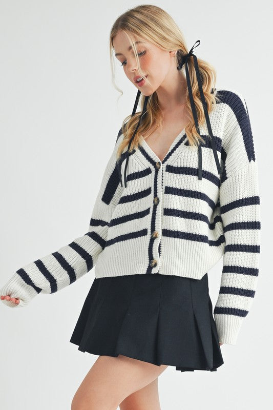 Bona Striped Cardigan Shop Style & More | Fresh Looks, Everyday Deals & Free Shipping
