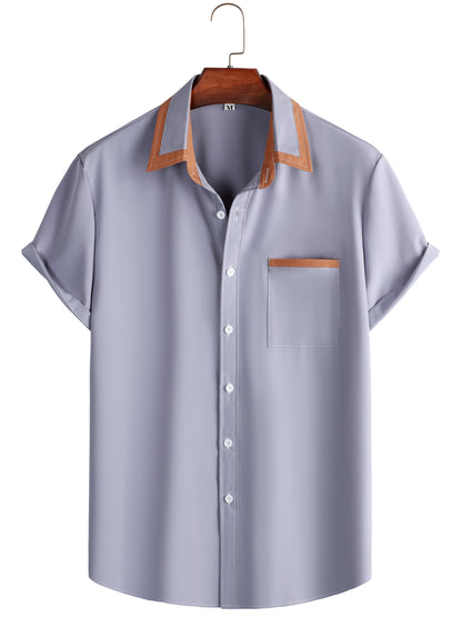 New Lightweight Casual Short-Sleeve Shirt for Men for Spring And Summer. NovaCart