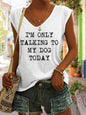 Women's V-Neck Printed Short Sleeve Loose Top – 14 Colors S–4XL FitiqueFit