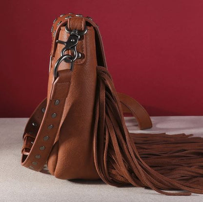 Montana West Fringe Mariposa Concho Collection Crossbody Country in My Heart