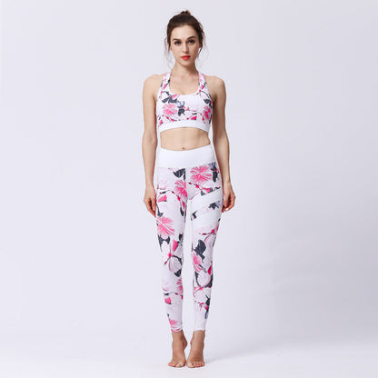 💪 Seamless 2-Piece Yoga Set – High-Waist Leggings & Crop Top FitiqueFit