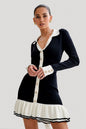 WOMEN FASHION SWEATER MINI DRESS BY CLAUDE