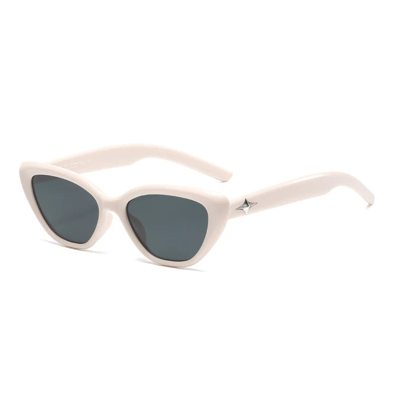 Fashion Cat Eye Sunglasses Women Men Classic Rice Nail Design FitiqueFit