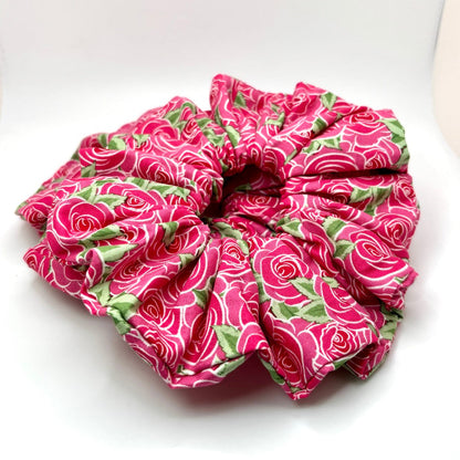 Pink Roses Valentine's Day Scrunchie Enchanted Scrunch
