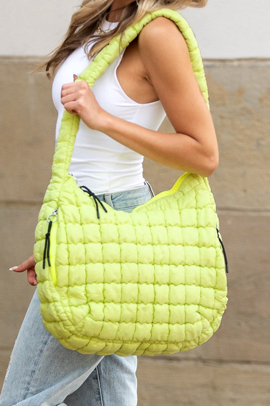 Taylor Quilted Puffer Tote See size chart under “more details” The Fashion Celestial