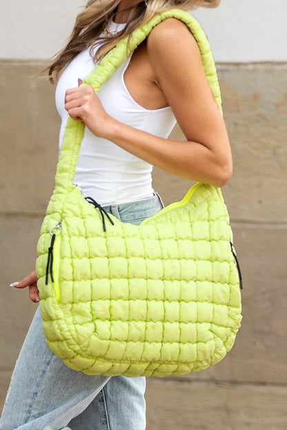 Taylor Quilted Puffer Tote See size chart under “more details” The Fashion Celestial