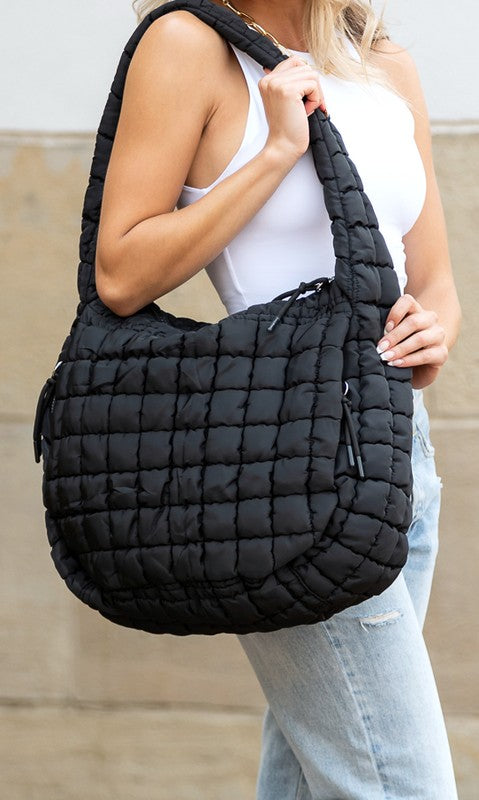 Taylor Quilted Puffer Tote See size chart under “more details” The Fashion Celestial