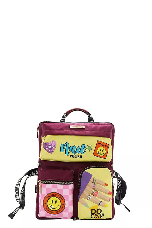 Nicole Lee USA Multi-Pocket Travel Backpack West2East Surf