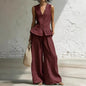 Women's Bohemian Ruffled Sleeveless Tank & Pants Set FitiqueFit
