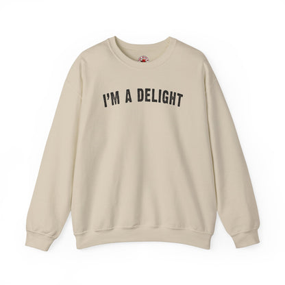 I'm A Delight Crewneck Sweatshirt The Devil's Pickle