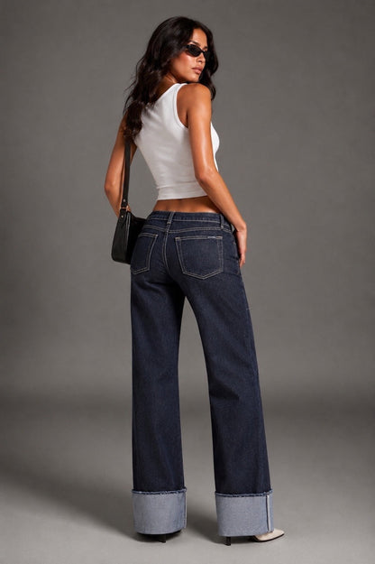 Silver Static Low Rise Jean-Indigo GJG DENIM