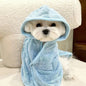 Dogs can wear bathing and drying bathrobes in all seasons bath towels thickened absorbent towels