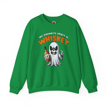 My Favorite Spirit Is Whiskey Crewneck Sweatshirt The Devil's Pickle