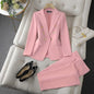 Lapel Button-Down Jacket & Slim-Fit Trousers Suit – 15 Colors XS–XXL FitiqueFit