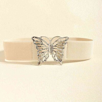 Butterfly Alloy Buckle Elastic Belt See size chart under “more details” The Fashion Celestial