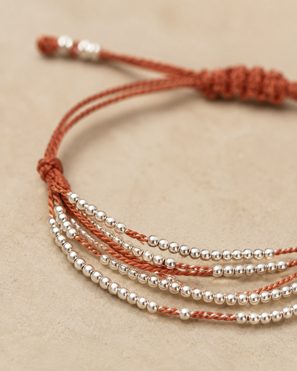 Terra Layered Bracelets in Silver Village Thrive