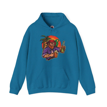 Sunset Pirate Beer Hooded Sweatshirt The Devil's Pickle