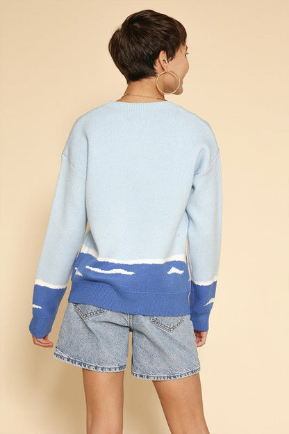 Dolphin knit sweater Shop Style & More | Fresh Looks, Everyday Deals & Free Shipping