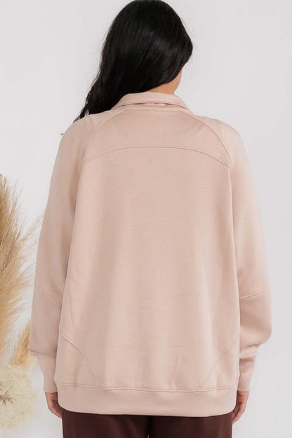 Women's Ultra Soft Funnel Neck OverSize Zip Jacket Shop Style & More | Fresh Looks, Everyday Deals & Free Shipping